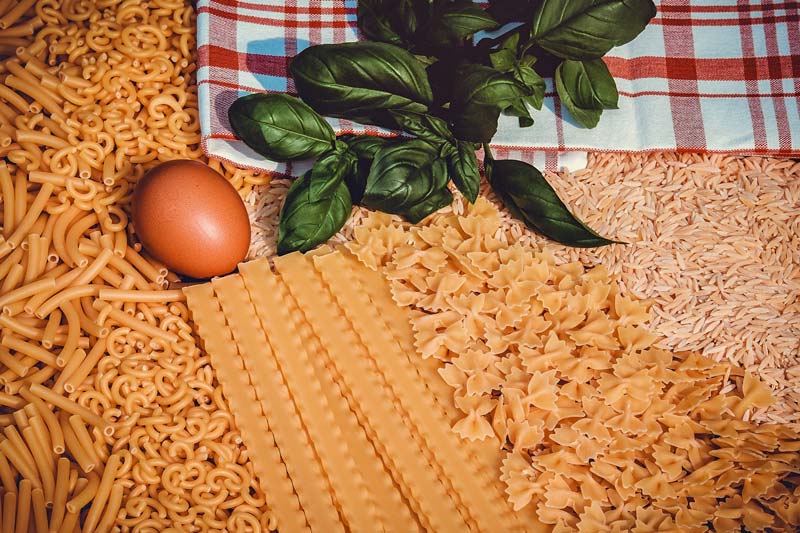 Ingredientes de pasta italiana