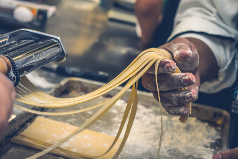 Procesamiento de pasta italiana