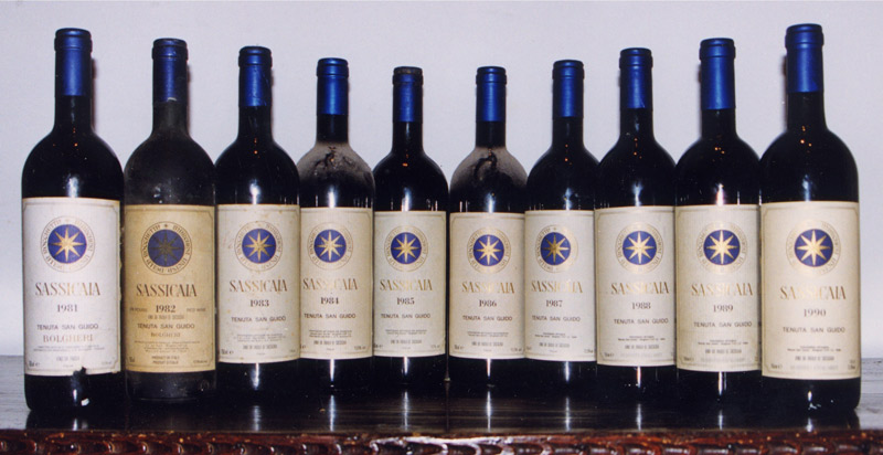 San Guido Sassicaia wine