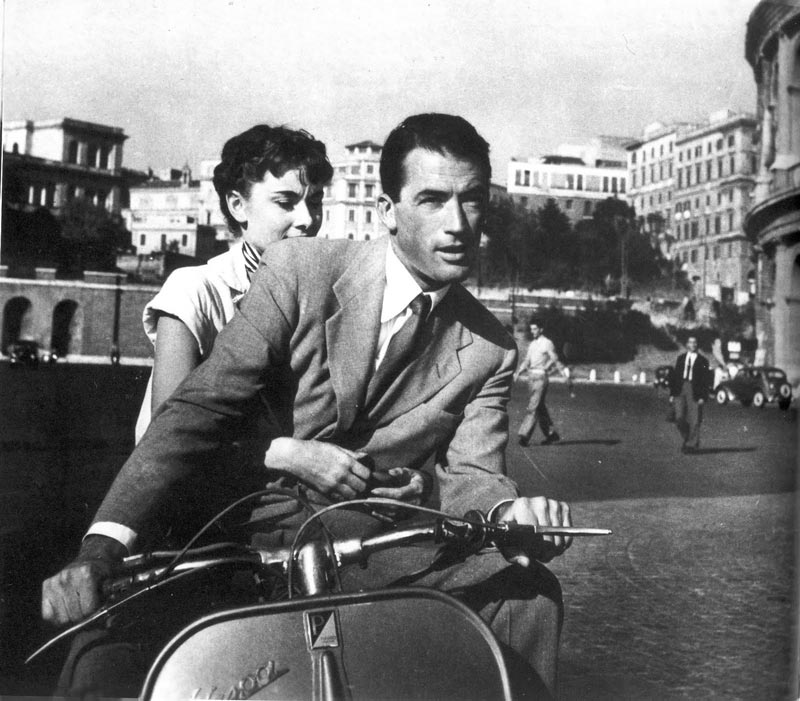 Vespa película romana vacaciones