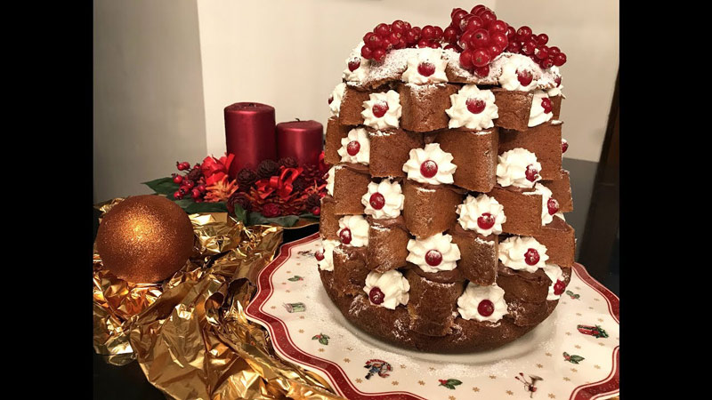 Pandoro nutella e mascarpone