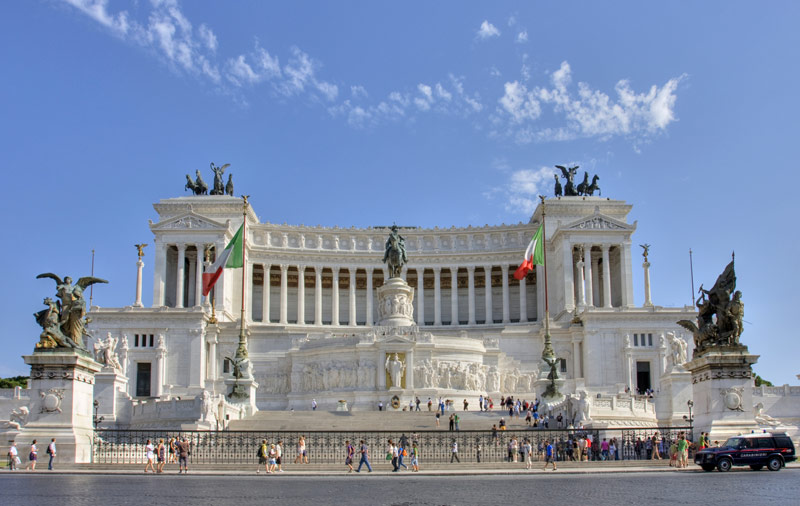 piazza venezia e il vittoriano