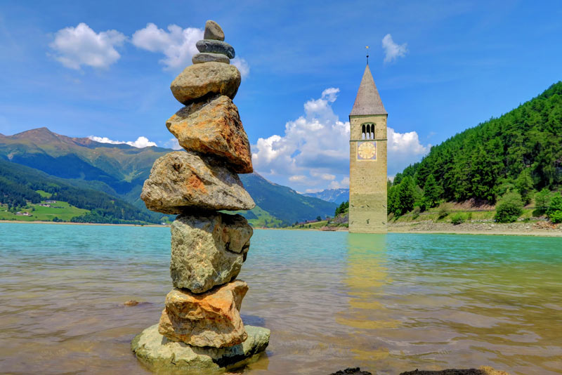 Curon Venosta e il Campanile nel Lago- Bolzano