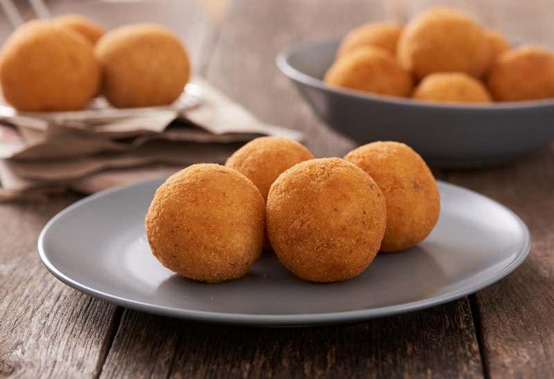 Panatura e friggitura arancini