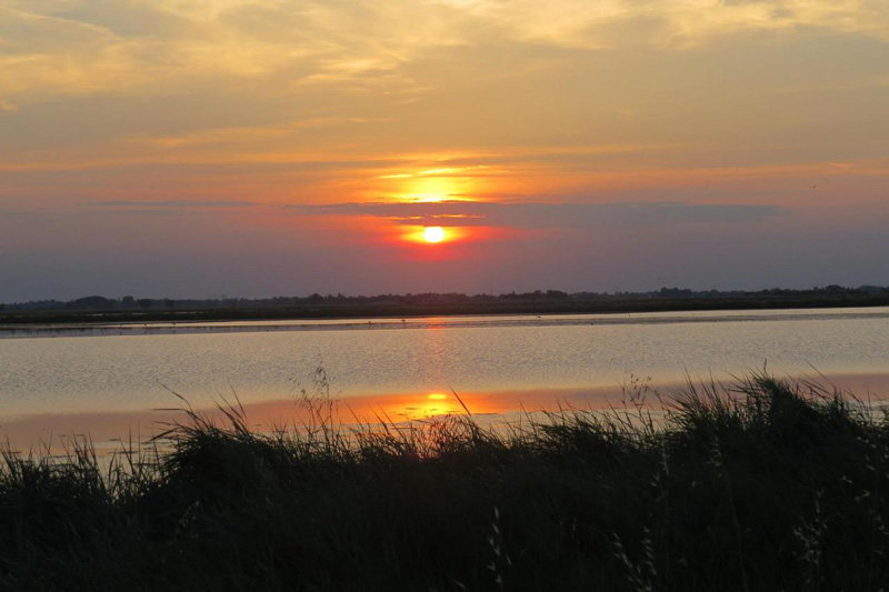 tramonto saline cervia