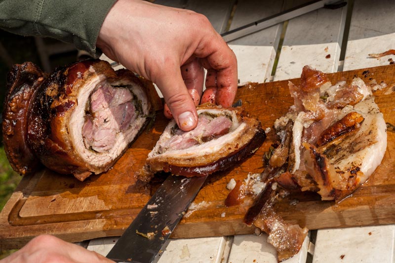 porchetta di maiale