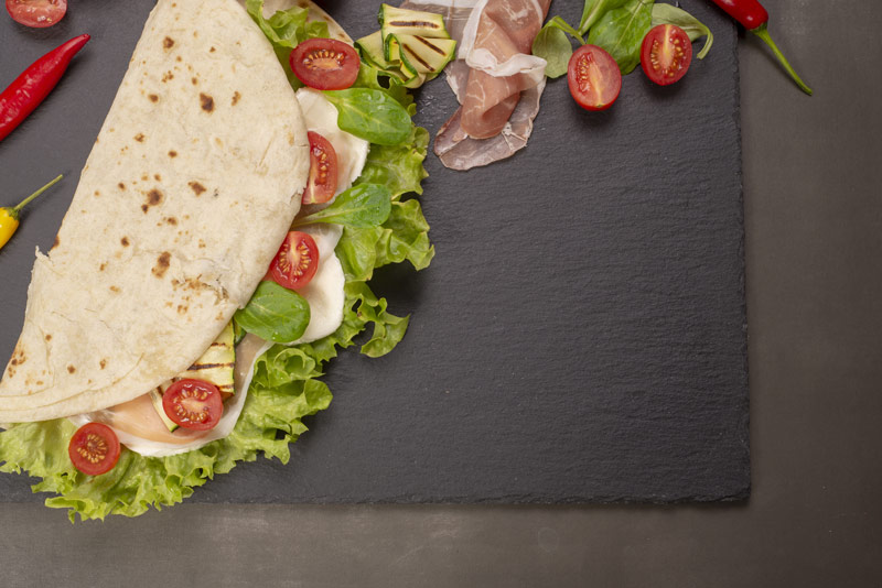 piadina con formaggio