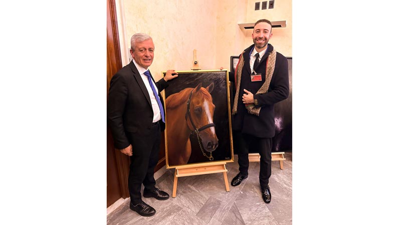 Dipinto-“The-wonder-horse”-di-Michi-Grassi